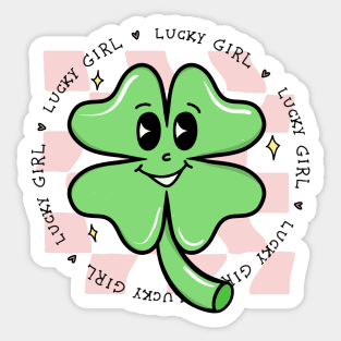 Lucky Girl Flower || Sticker